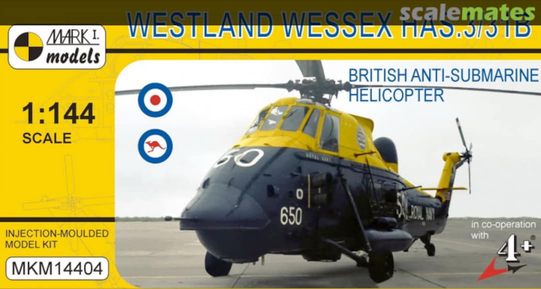Boxart Westland Wessex HAS.3/31B British Anti-submarine Helicopter MKM14404 Mark I Models Boxart Westland Wessex HAS.3/31B British Anti-submarine Helicopter MKM14404 Mark I Models