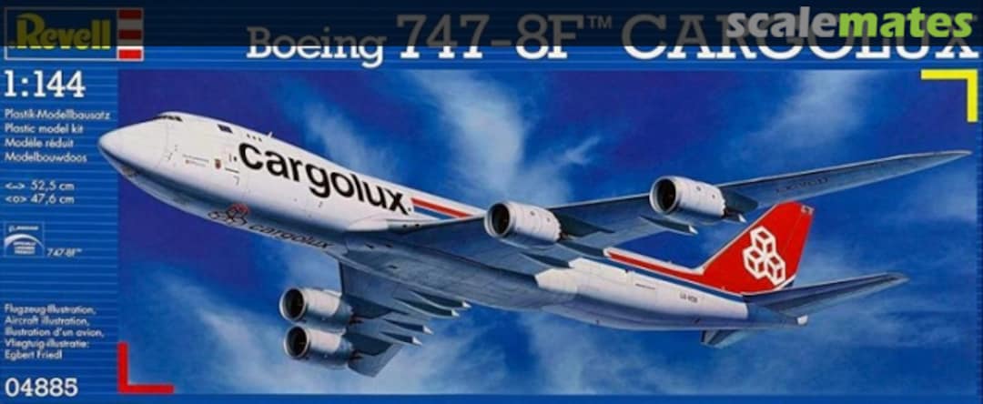 Boxart Boeing 747-8F Cargolux 04885 Revell Boxart Boeing 747-8F Cargolux 04885 Revell