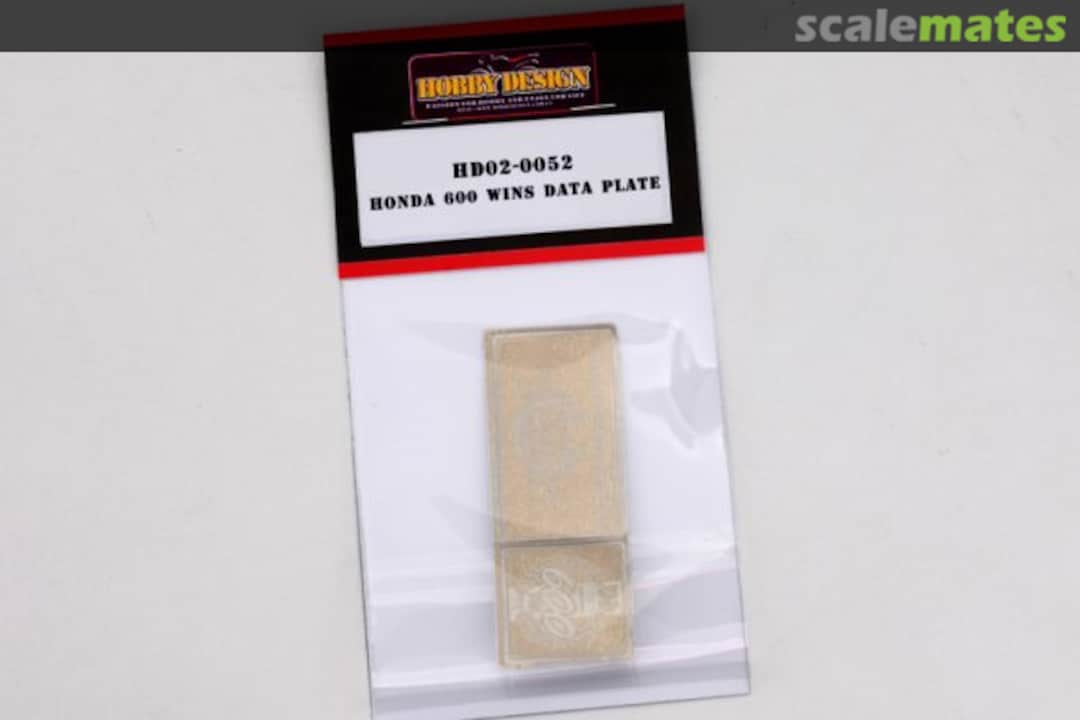 Boxart Honda 600 Wins Data Plate Photo-Etched Parts HD02-0052 Hobby Design Boxart Honda 600 Wins Data Plate Photo-Etched Parts HD02-0052 Hobby Design