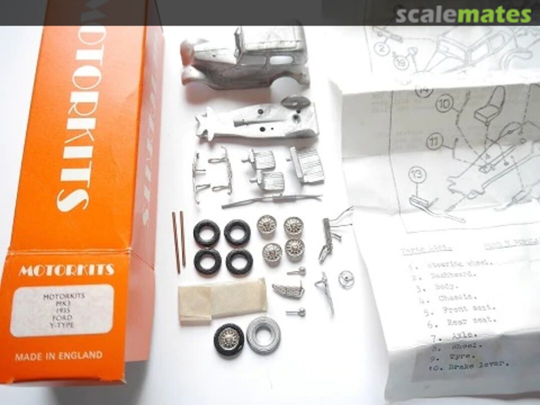 Contents Ford Y-Type MK03 Motorkits Contents Ford Y-Type MK03 Motorkits