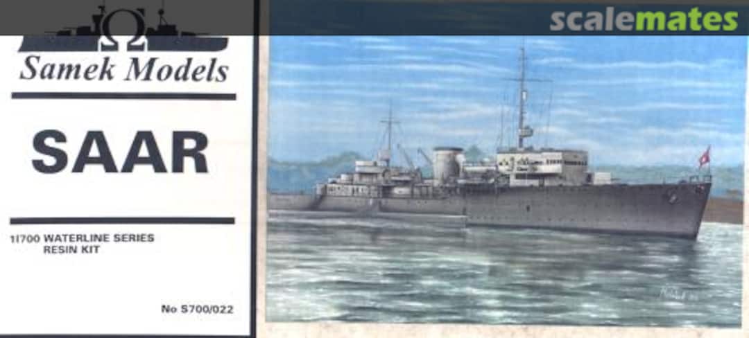 Boxart U-Boot Begleitschiff Saar 1937 S700/022 ROP o.s. Samek Models