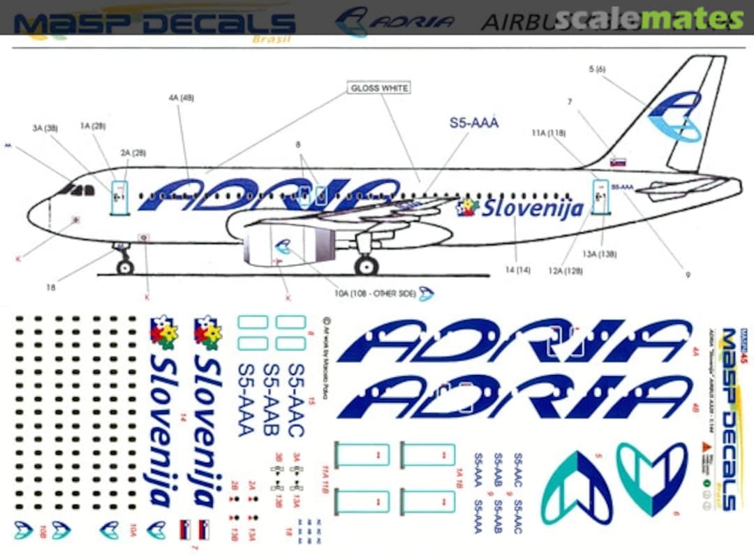 Boxart Airbus A320-231 MASP44-045 MASP Decals Boxart Airbus A320-231 MASP44-045 MASP Decals