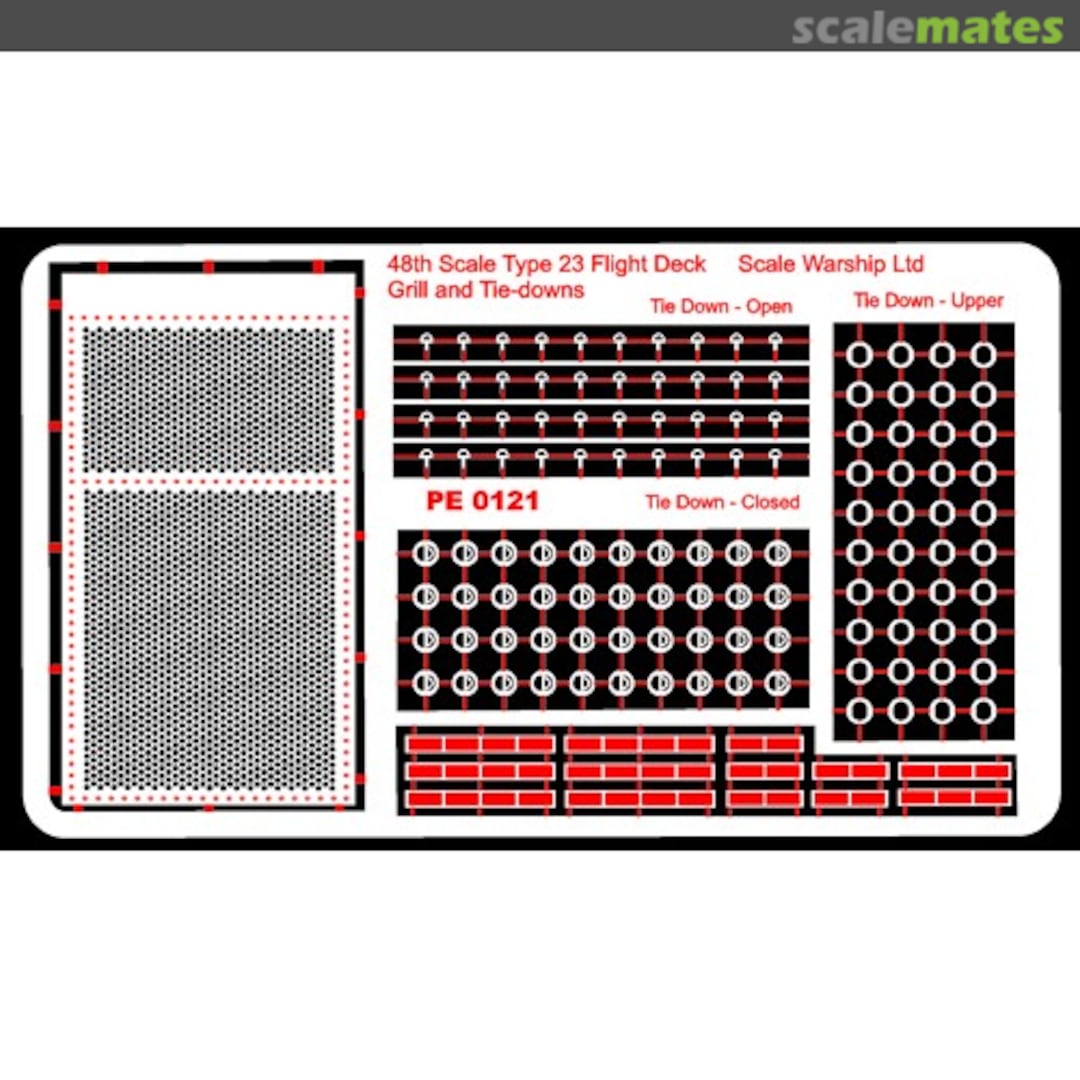 Boxart Helideck Grill and Tiedowns 48th Type 23 HelideckGrill48 Scalewarship Boxart Helideck Grill and Tiedowns 48th Type 23 HelideckGrill48 Scalewarship