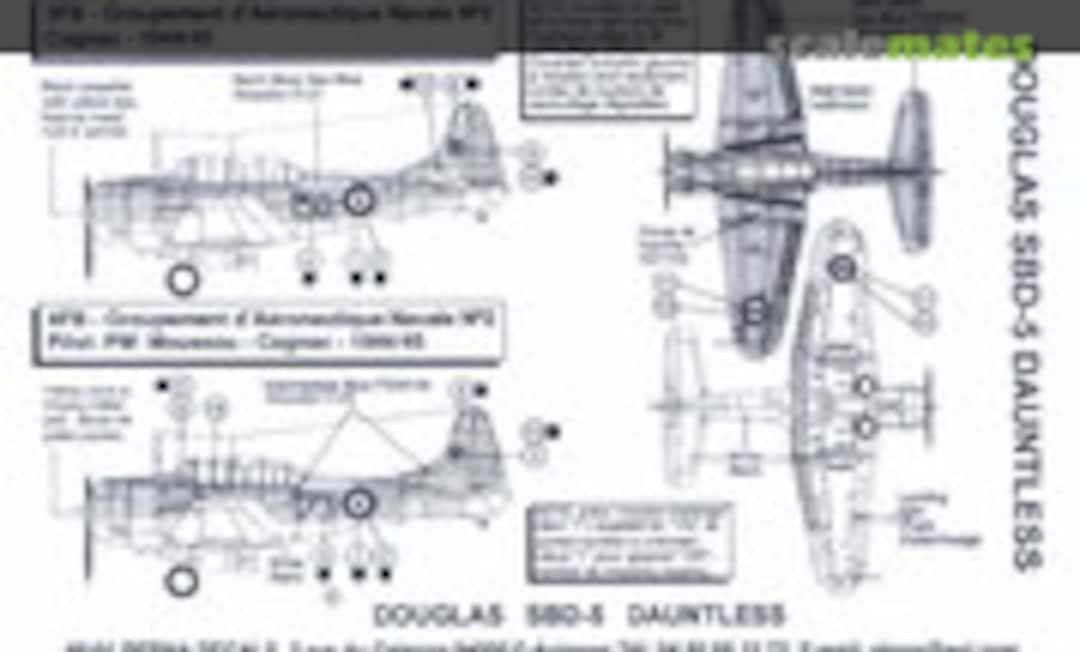 1:48 Douglas SBD-5 Dauntless (Berna Decals BD 48-01) BD 48-01