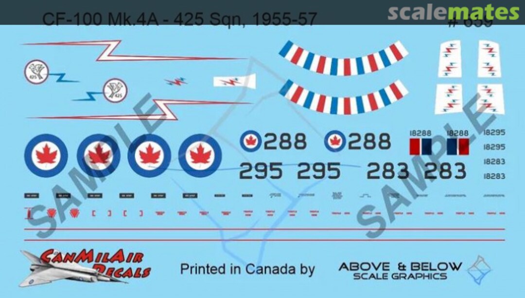 Boxart Avro CF-100 Canuck Mk. 4A - 425 Sqn (1955-57) 659 Above & Below Graphics Boxart Avro CF-100 Canuck Mk. 4A - 425 Sqn (1955-57) 659 Above & Below Graphics