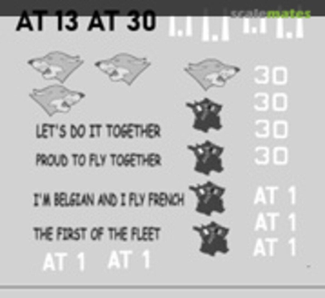 Boxart Alpha Jet AT13 /AT 33 Cazaux AJ004 Stropdecal Boxart Alpha Jet AT13 /AT 33 Cazaux AJ004 Stropdecal