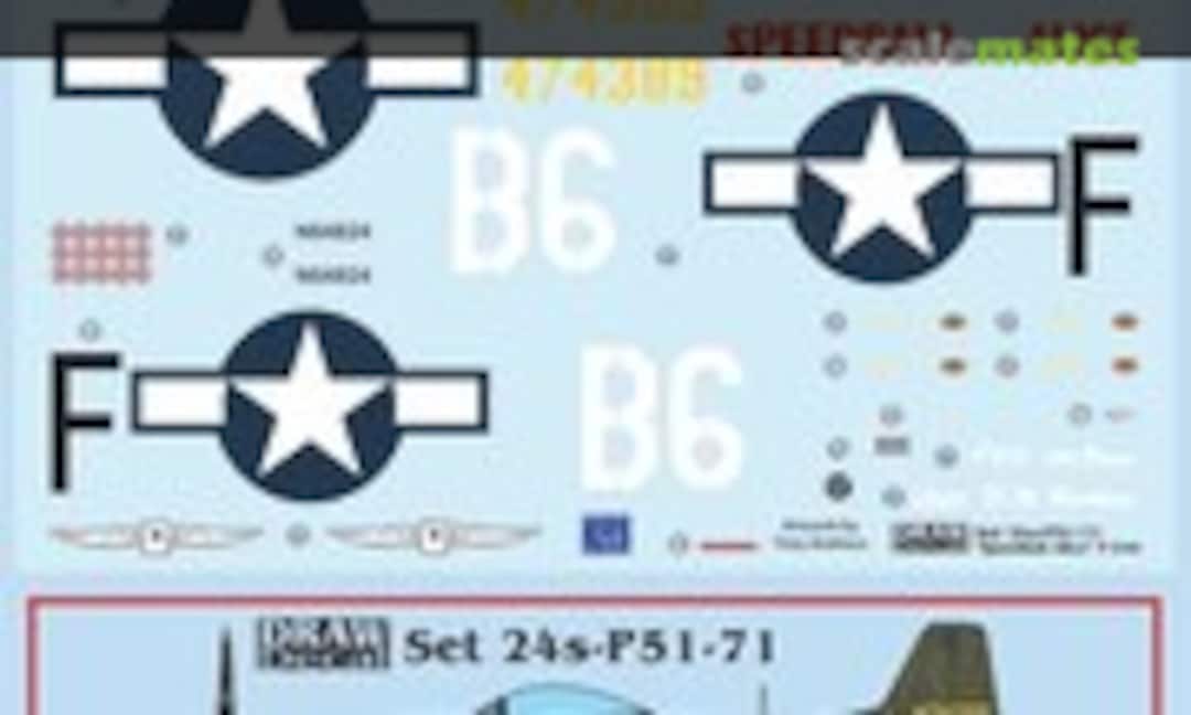 1:24 “Speedball Alice” P-51D (Draw Decal 24-P51-71) 24-P51-71