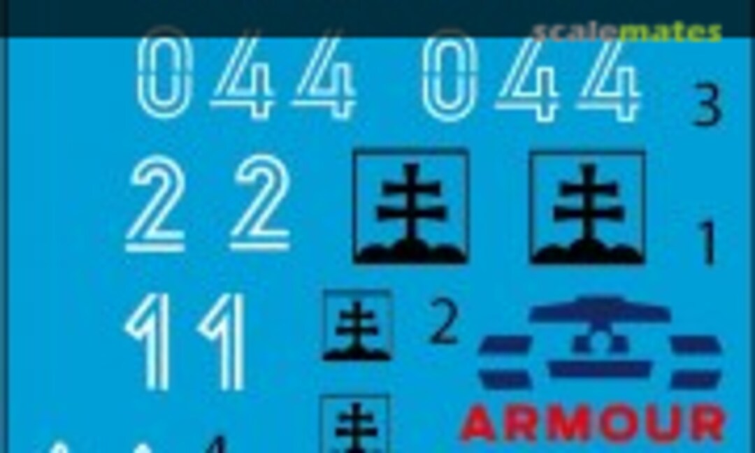 1:72 Leopard 2A4 dekaly OSSR a AČR (Armour Models (Slovakia) 72DS002) 72DS002