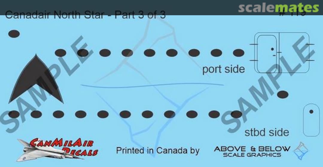 Boxart Canadair North Star - Doors & Fuselage windows only 119 Above & Below Graphics Boxart Canadair North Star - Doors & Fuselage windows only 119 Above & Below Graphics