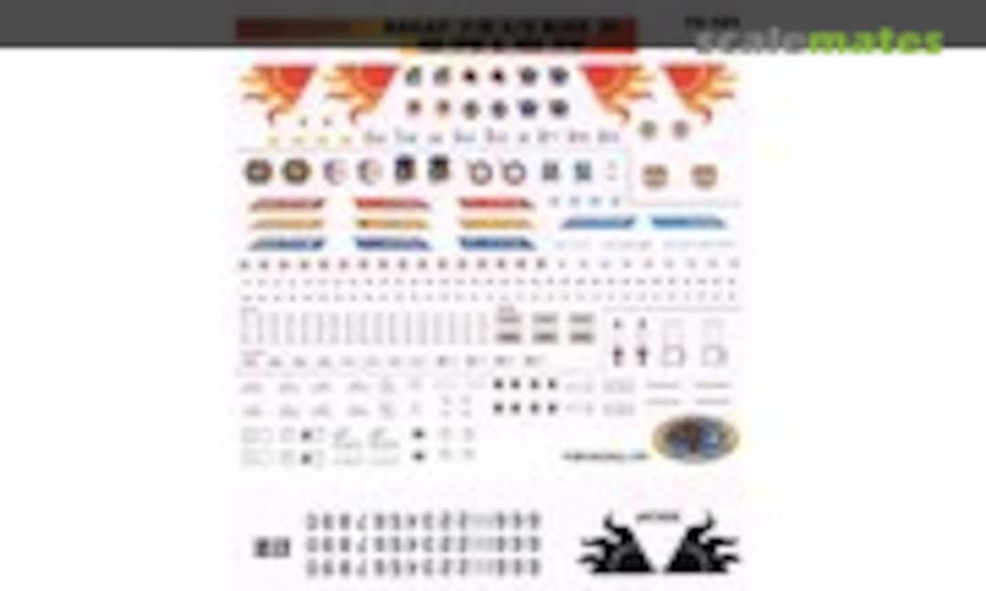 1:72 ROCAF F-16 A/B Block 20 401 TFW & 455 TFW (Tiger Wings 72-101) 72-101