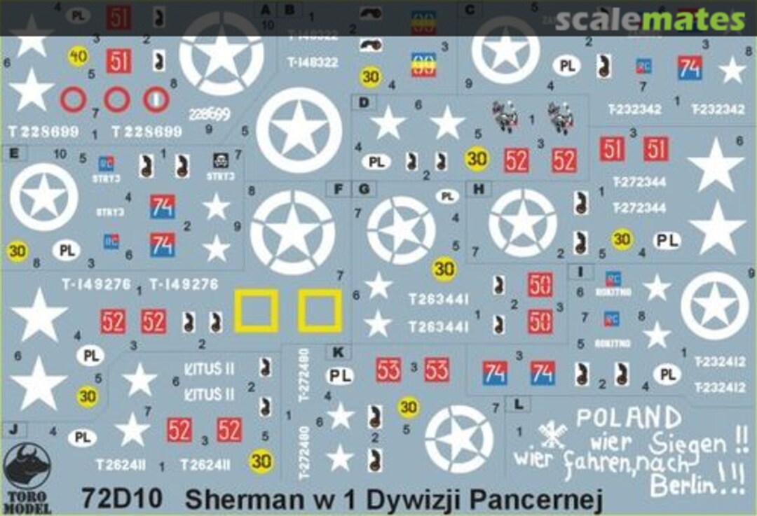 Contents Sherman tanks 72D10 ToRo Model Contents Sherman tanks 72D10 ToRo Model