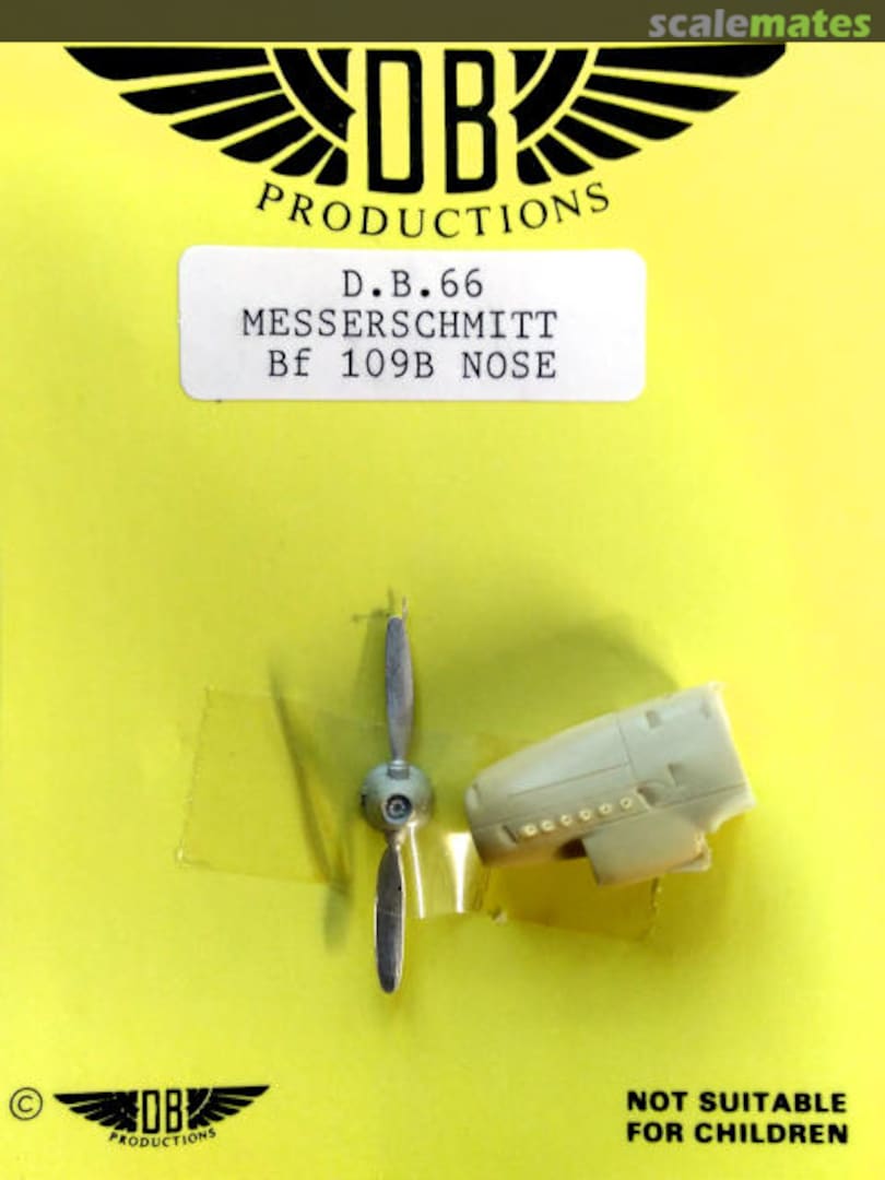 Boxart Messerschmitt Bf 109B nose DB66 DB Productions Boxart Messerschmitt Bf 109B nose DB66 DB Productions