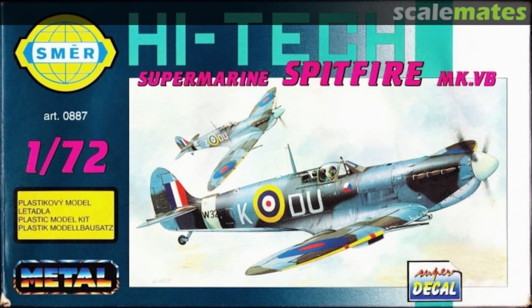 Boxart Supermarine Spitfire Mk.VB 0887 Směr Boxart Supermarine Spitfire Mk.VB 0887 Směr