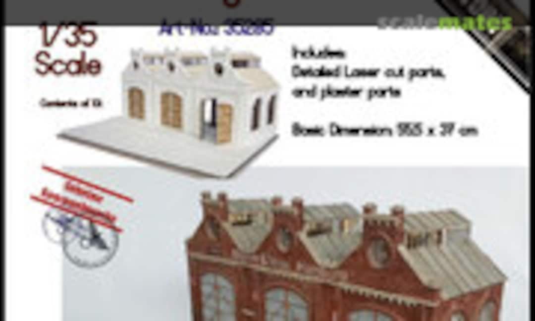 1:35 Diorama-Base: Industrial Hangars (RT-Diorama 35285) 35285