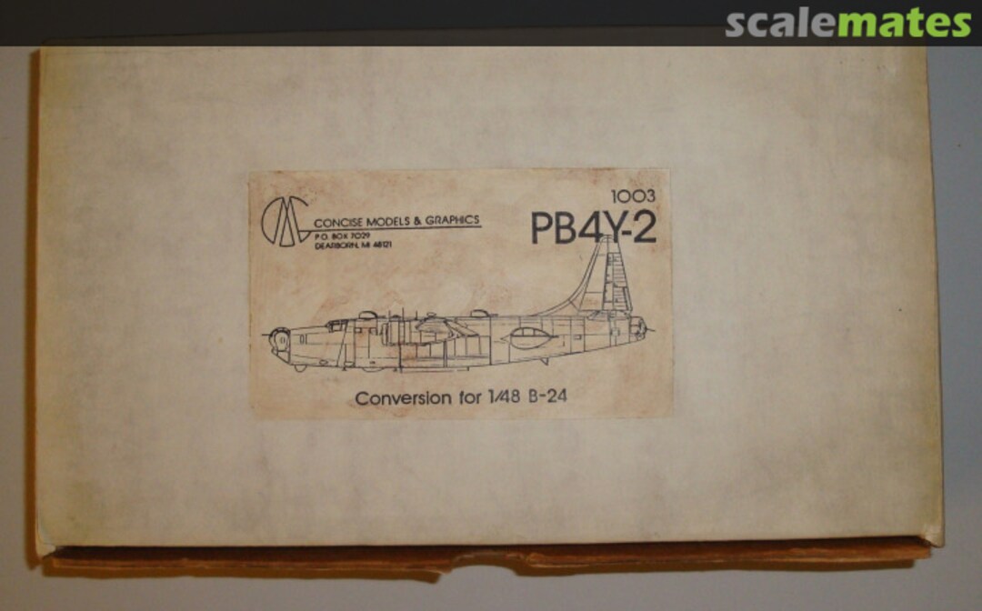 Boxart PB4Y-2 Conversion for B-24 1003 Concise Models & Graphics Boxart PB4Y-2 Conversion for B-24 1003 Concise Models & Graphics
