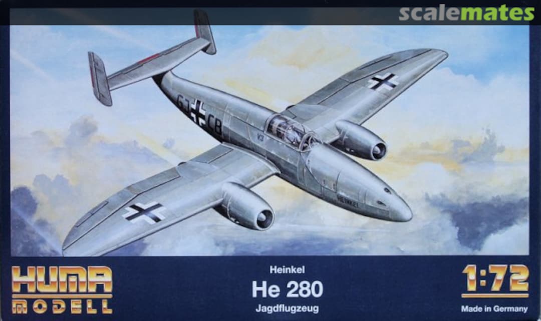 Boxart Heinkel He 280 4000 Huma Modell Boxart Heinkel He 280 4000 Huma Modell