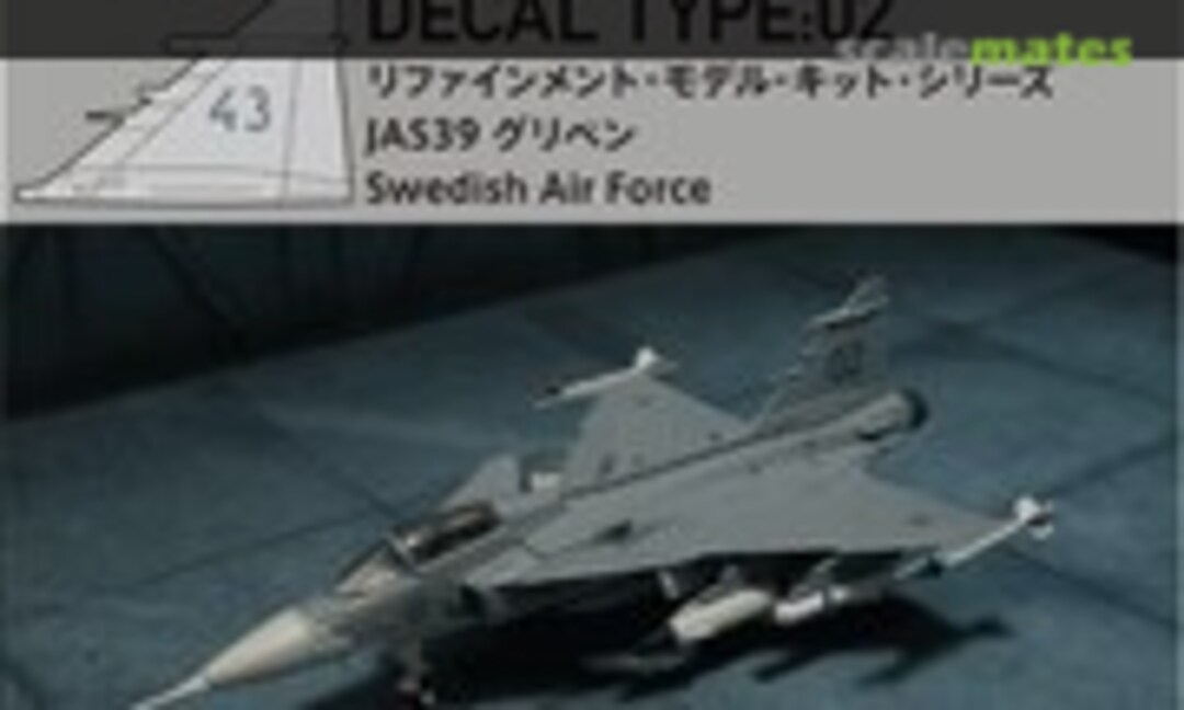 1:144 JAS39 Gripen Decal Type:02 Swedish Air Force (HMA Garage RMKS-GR02)
