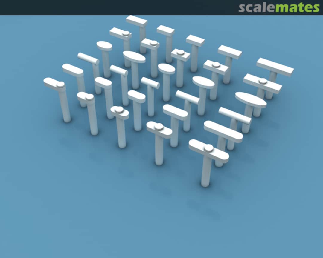 Boxart Cockpit handles for 1/32 (120pcs) AN030 ANYZ