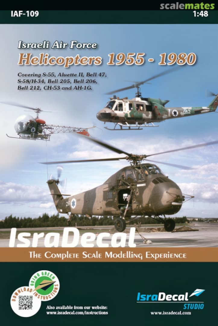 Boxart Israeli Air Force Helicopters 1955-1980 IAF-109 IsraDecal Studio Boxart Israeli Air Force Helicopters 1955-1980 IAF-109 IsraDecal Studio