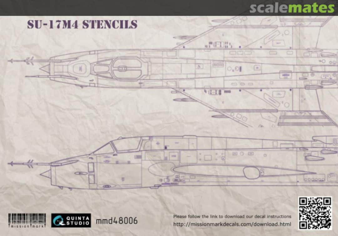 Boxart Decal Su-17M4 stencil MMD48006 Quinta Studio Boxart Decal Su-17M4 stencil MMD48006 Quinta Studio