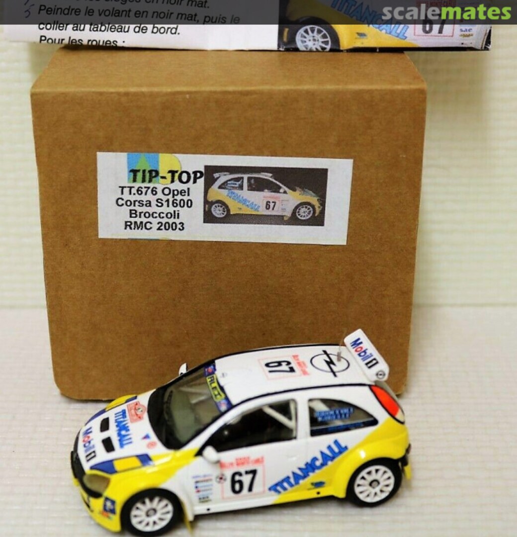 Boxart Opel Corsa S1600 [BW 930 PS] "TITANCALL" TT676 TIP-TOP
