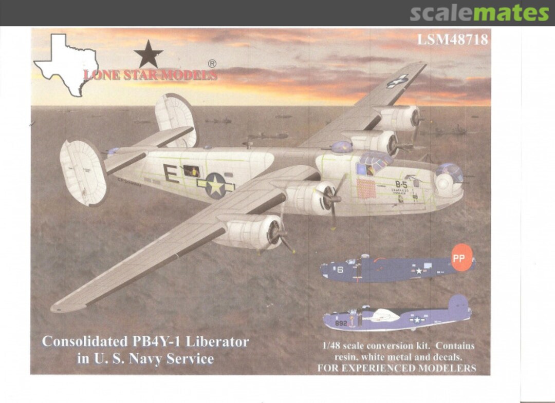 Boxart Consolidated PB4Y-1 Liberator LSM 48718 Lone Star Models Boxart Consolidated PB4Y-1 Liberator LSM 48718 Lone Star Models