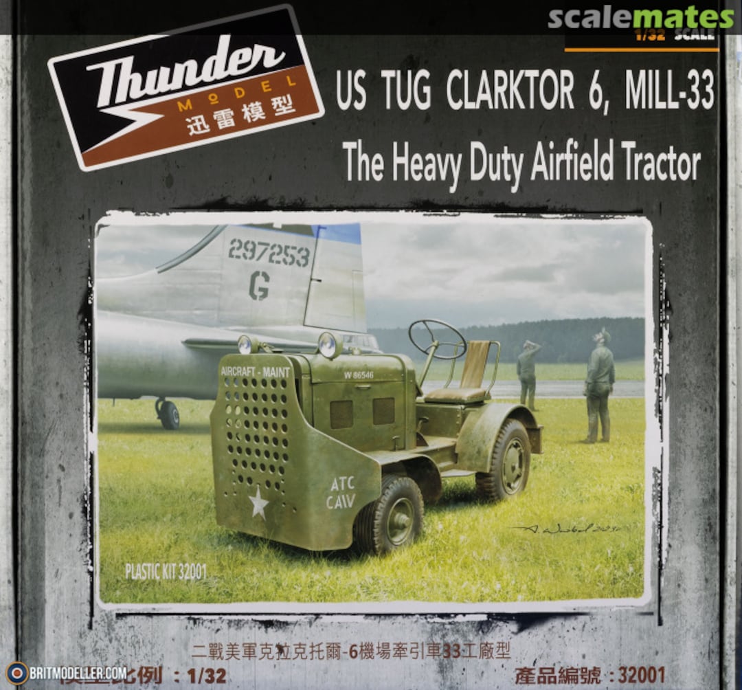 Boxart US Tug Clarktor-6 Mill-33 32001 Thunder Model Boxart US Tug Clarktor-6 Mill-33 32001 Thunder Model