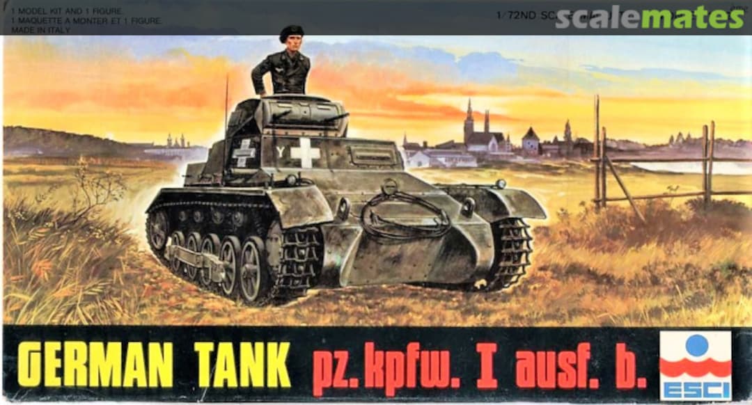Boxart Pz.Kpfw. I Ausf. B 8024 ESCI Boxart Pz.Kpfw. I Ausf. B 8024 ESCI