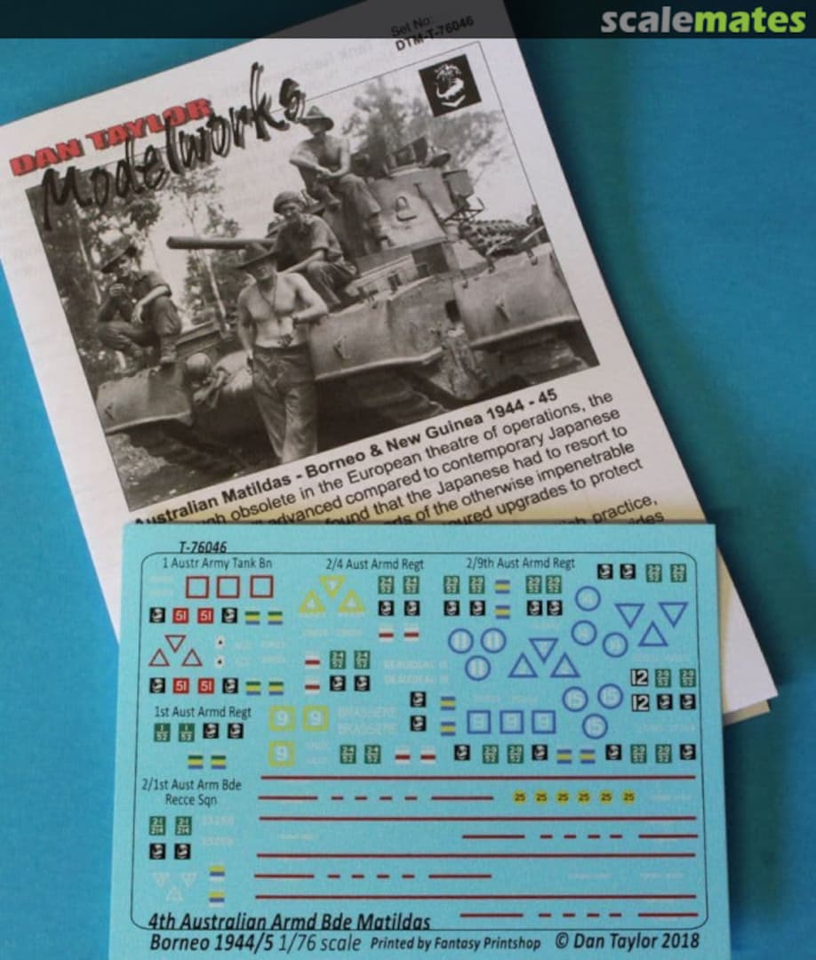 Boxart Australian Matildas DTM-T-76046 Dan Taylor Modelworks Boxart Australian Matildas DTM-T-76046 Dan Taylor Modelworks