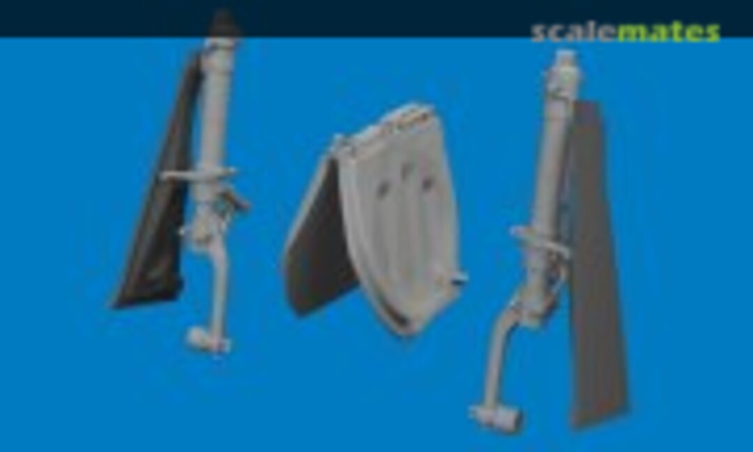 1:48 North American P-51 D Mustang - 3D-Printed Undercarriage Legs (Eduard 6481161)