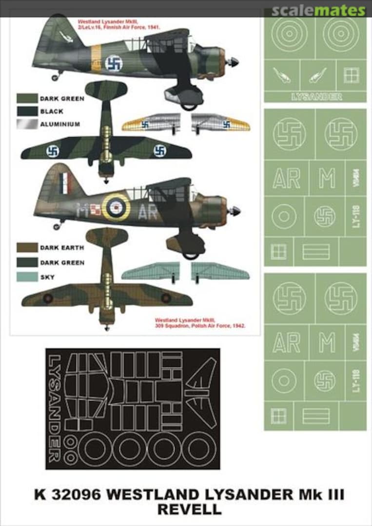Boxart Westland Lysander Mk.III K32096 Montex Boxart Westland Lysander Mk.III K32096 Montex
