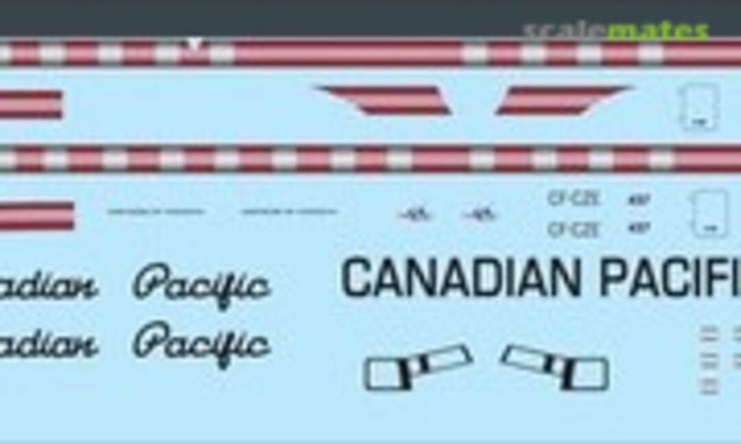 1:144 DC-6B Canadian Pacific (Vintage Flyer Decals VFD144-006) VFD144-006