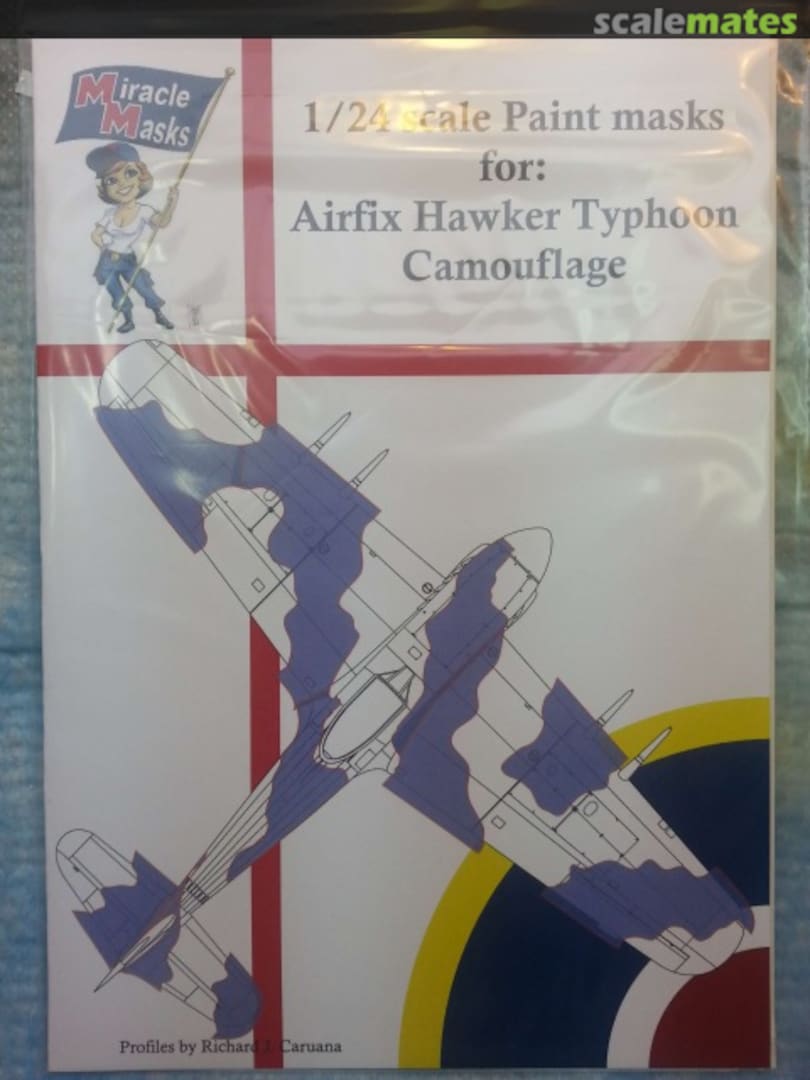 Boxart Paint mask Airfix Hawker Typhoon camouflage 01 Miracle Masks Boxart Paint mask Airfix Hawker Typhoon camouflage 01 Miracle Masks