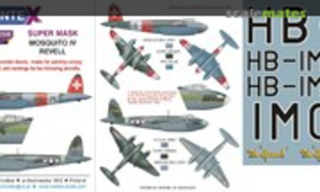 1:32 DH 98 Mosquito IV "Swiss AF & USAAF" (Montex K32297) K32297