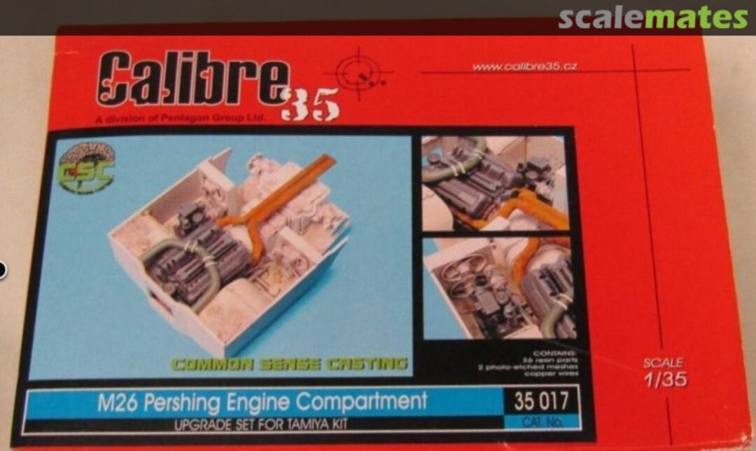 Boxart M26 Pershing Engine Compartment 35017 Calibre 35 Boxart M26 Pershing Engine Compartment 35017 Calibre 35
