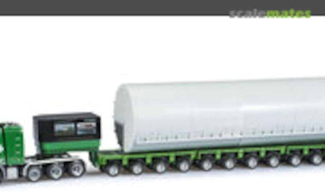 Mercedes-Benz Actros L Tieflade-Sattelzug mit Ladegut &quot;Kübler&quot; (Herpa 303392)