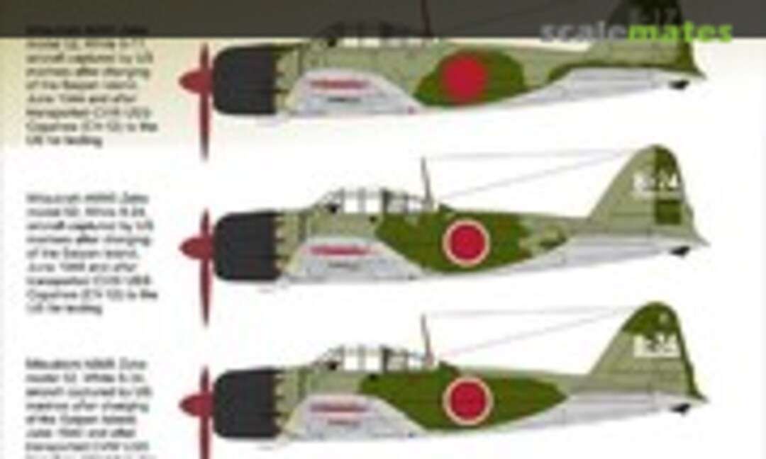 1:72 Mitsubishi A6M5 Zeke over Saipan, Part 2 (H-Models Decals HMD72081) HMD72081