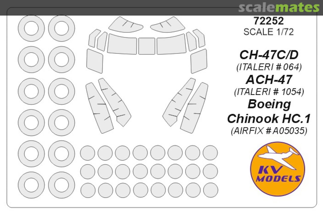 Boxart CH-47C/D / ACH-47 / Boeing Chinook HC.1 72252 KV Models Boxart CH-47C/D / ACH-47 / Boeing Chinook HC.1 72252 KV Models