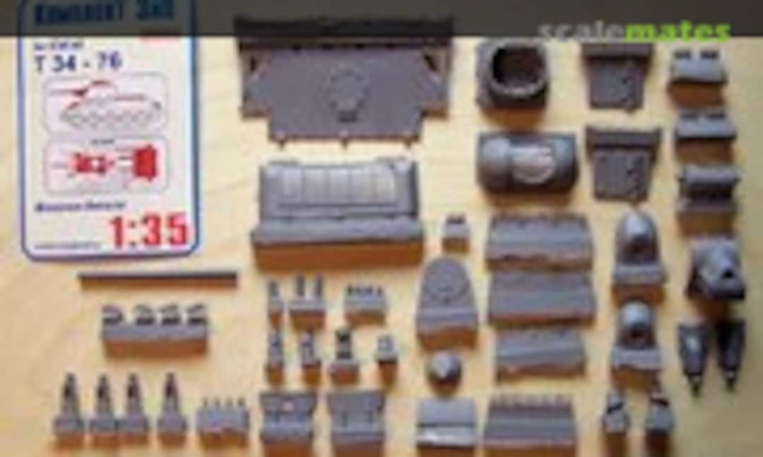 1:35 External parts for T 34-76 (Komplekt Zip 35092) 35092