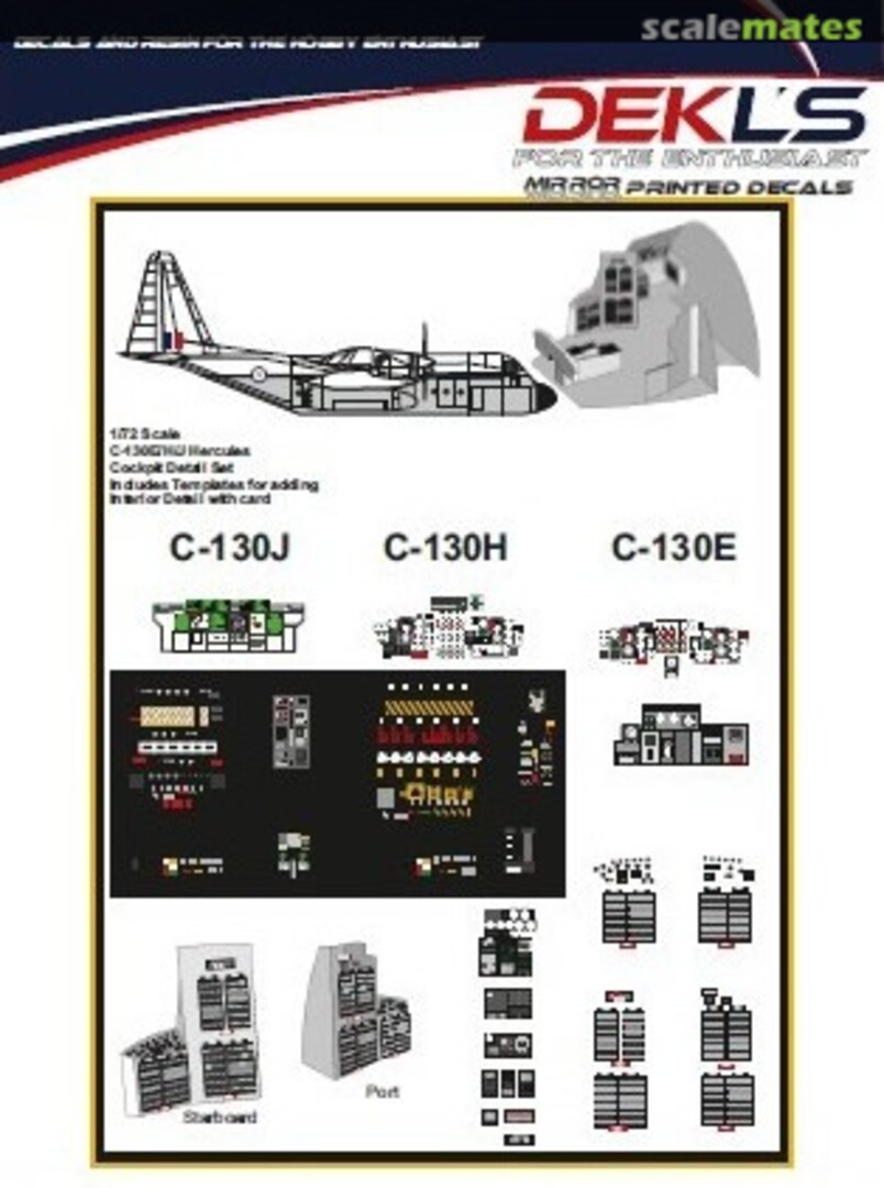 Boxart Lockheed C-130E/H/J Hercules - Cockpit Detail Set DL-72027 DEKL's Boxart Lockheed C-130E/H/J Hercules - Cockpit Detail Set DL-72027 DEKL's