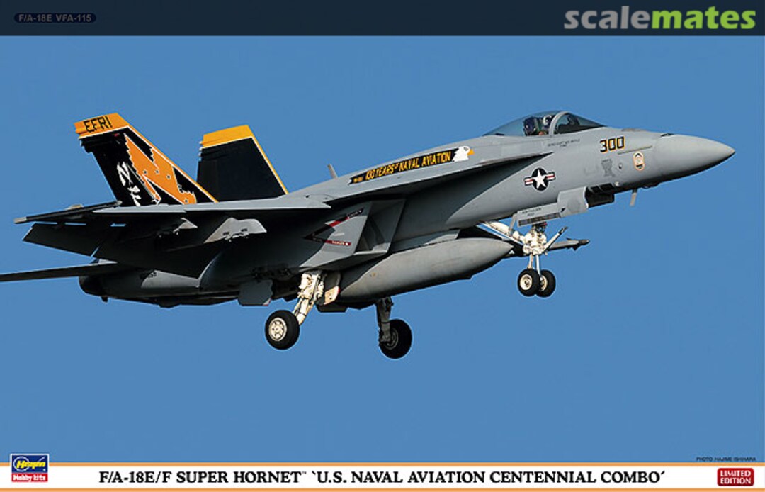 Boxart F/A-18E/F Super Hornet `U.S. Naval Aviation Centennial Combo´ 01963 Hasegawa Boxart F/A-18E/F Super Hornet `U.S. Naval Aviation Centennial Combo´ 01963 Hasegawa