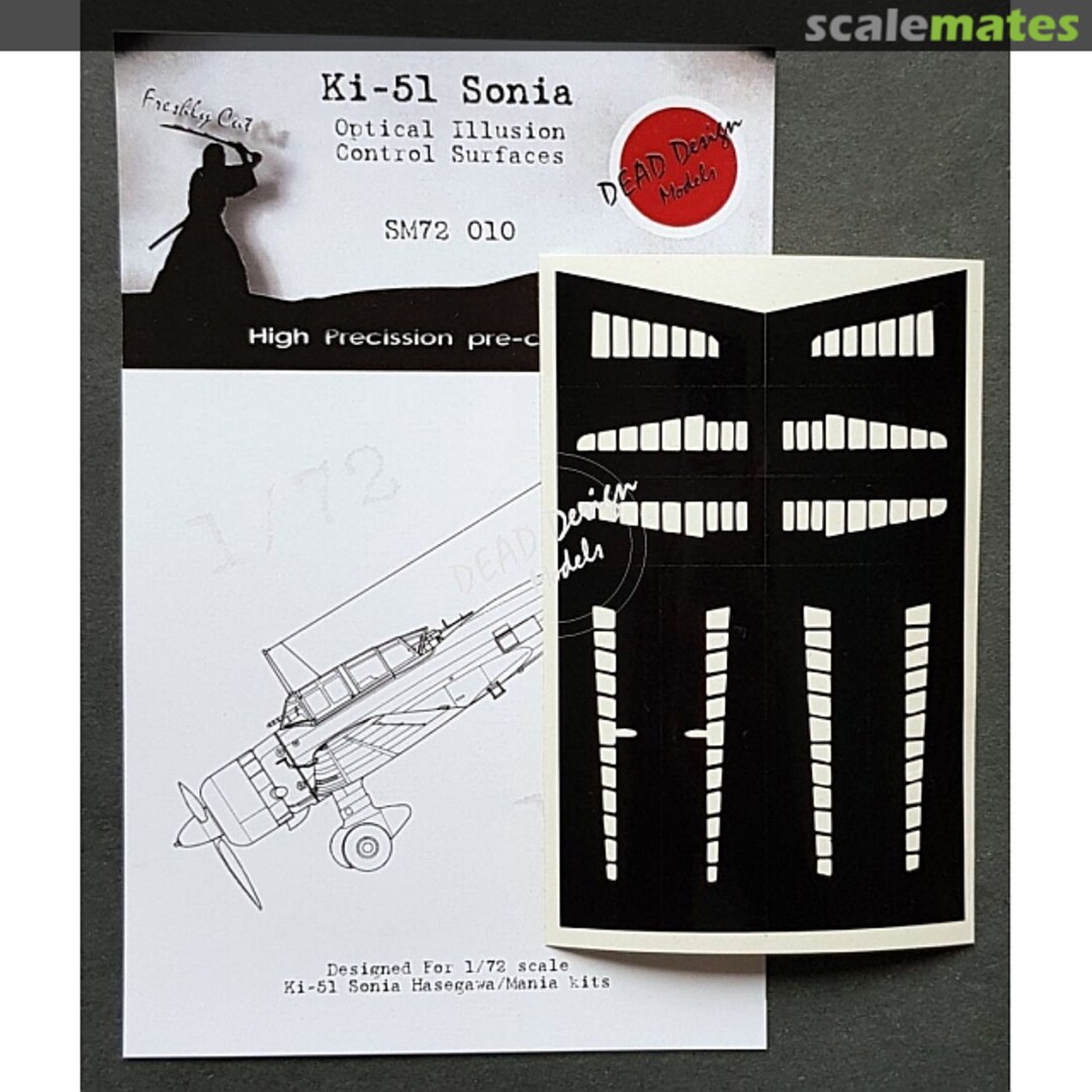 Boxart Mitsubishi Ki-51 Sonia Control Surfaces SM72010 DEAD Design Models Boxart Mitsubishi Ki-51 Sonia Control Surfaces SM72010 DEAD Design Models
