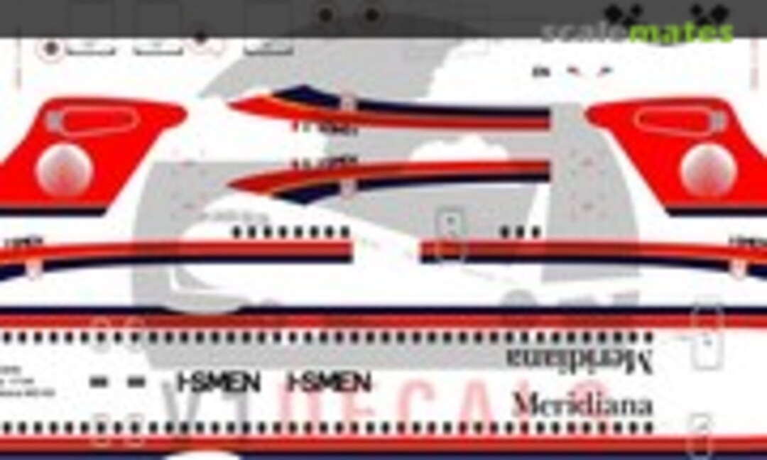 1:144 Meridiana McDonnell Douglas MD-83 (V1 Decals V1D0408-144) V1D0408-144