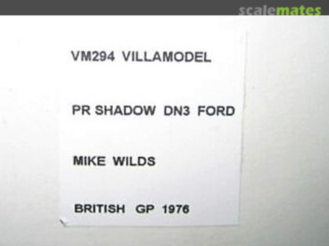 Boxart Shadow-Ford DN3 "+1" VM294 Villa Models Boxart Shadow-Ford DN3 "+1" VM294 Villa Models