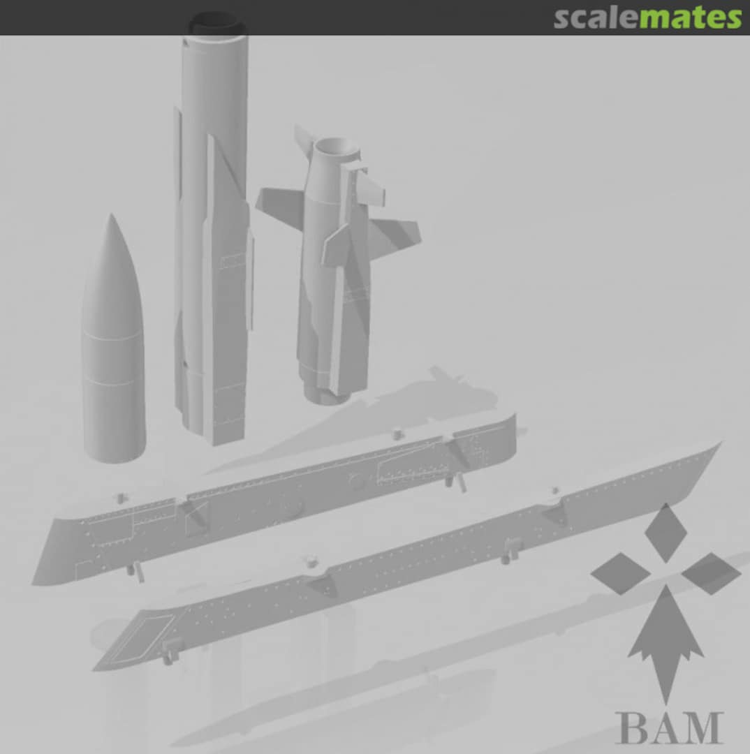 Boxart ASMP-A with Mirage 2000N pylon BAM48061M2K BAM Models Boxart ASMP-A with Mirage 2000N pylon BAM48061M2K BAM Models