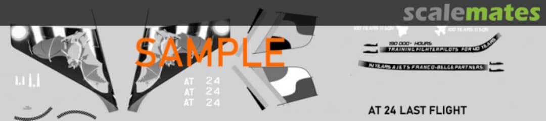 Boxart Alpha Jet last flight AJ006 Stropdecal Boxart Alpha Jet last flight AJ006 Stropdecal