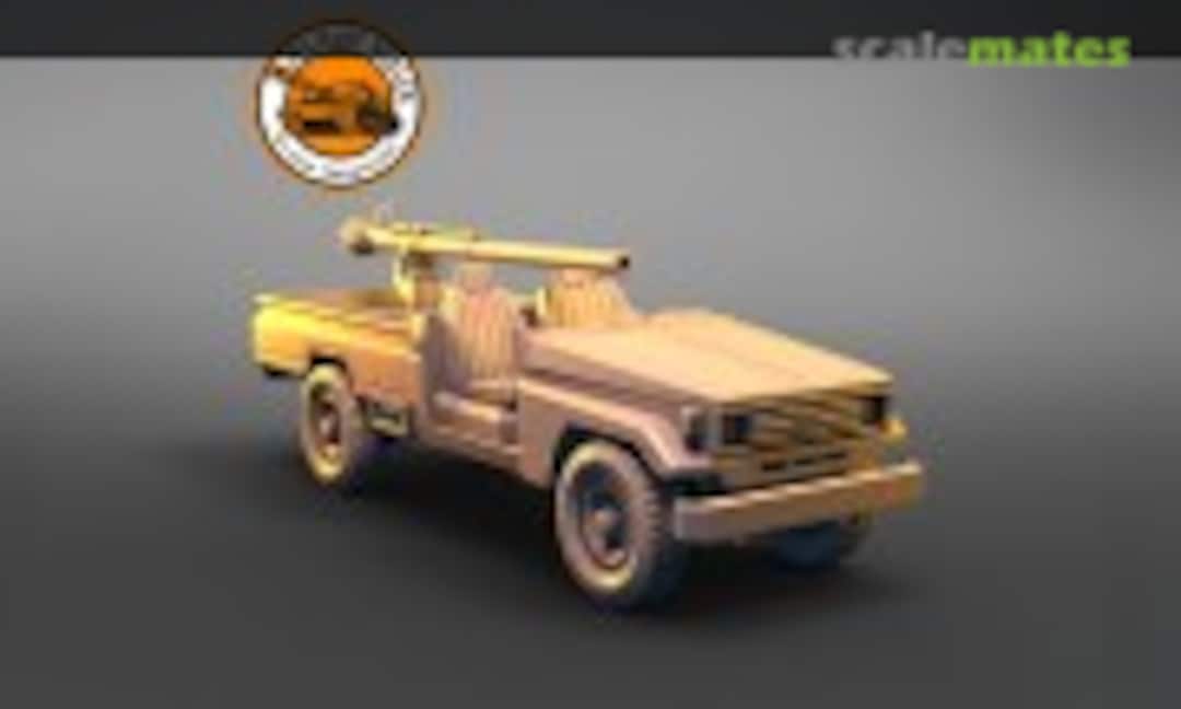 1:72 Toyota Land Cruiser cannon (Military Scales PMI141.2B)