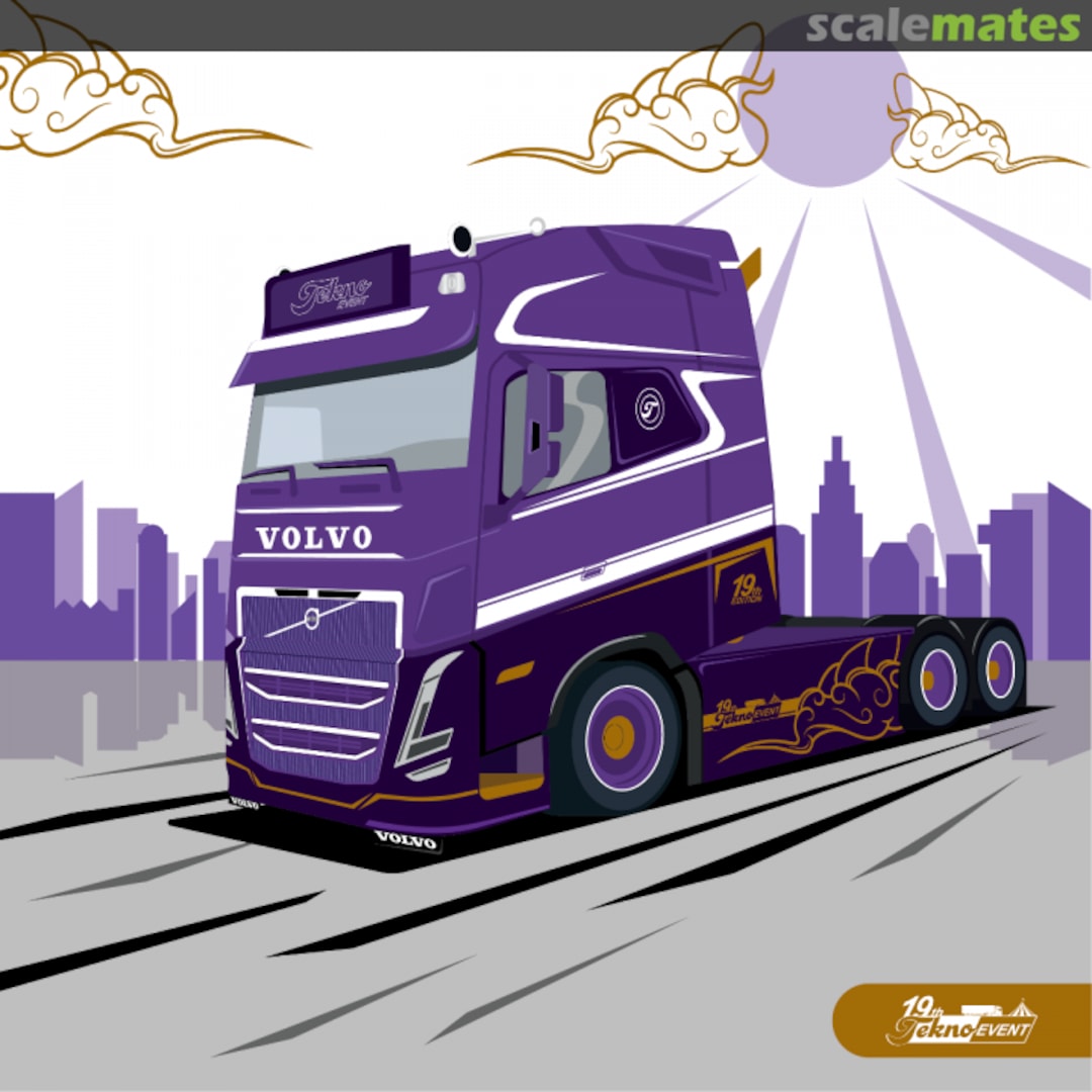 Boxart Volvo FH05 XXL GL 6x2 truck tractor 3axle "Tekno Event 2024" 86133 Tekno
