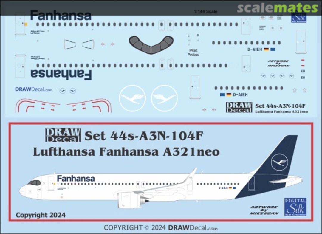Boxart Lufthansa Fanhansa A321neo 44-A3N-104F Draw Decal Boxart Lufthansa Fanhansa A321neo 44-A3N-104F Draw Decal