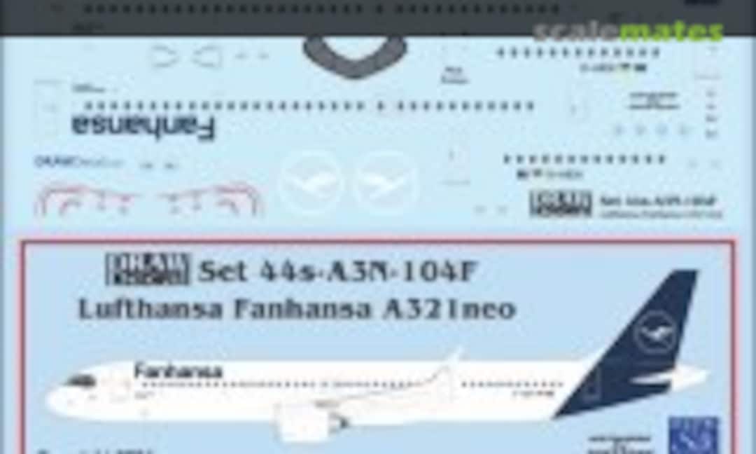 1:144 Lufthansa Fanhansa A321neo (Draw Decal 44-A3N-104F) 44-A3N-104F